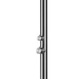 thumbnail of Douche Palau Sined, intérieur/extérieur, pomme de douche 25cm, inox AISI 316L, diamètre 6cm, eau chaude/froide, mélangeur, lave-pieds.