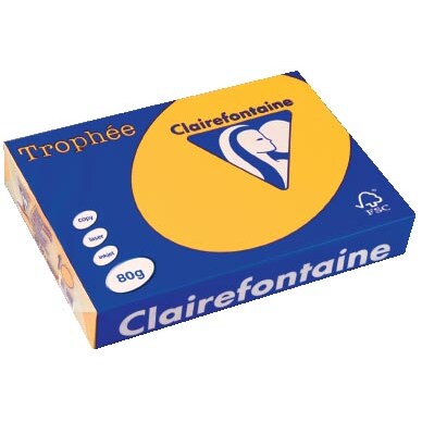 Clairefontaine Kopierpapier 1978C A4 80g sonnenblumengelb 500Bl.