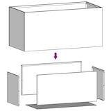 thumbnail of vidaXL Pflanzkübel Anthrazit 62x40x39 cm Stahl