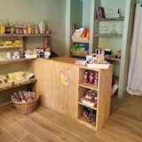 thumbnail of TRADIS Comptoir d'accueil double face, bois massif