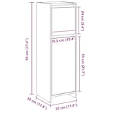 thumbnail of vidaXL Badschrank Artisan-Eiche 30x30x95 cm Holzwerkstoff