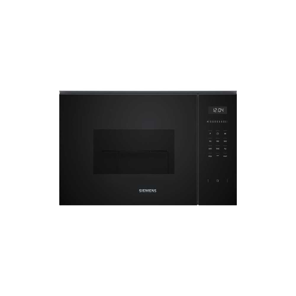 Micro-ondes encastrable iQ500 acier inoxydable noir 382 x 594 x 388 mm Siemens