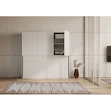 thumbnail of Cama de solteiro Kando Branco Cinza composição D