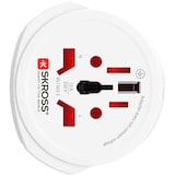 thumbnail of SKROSS 61260 World Adapter PRO - World, weiß - geeignet für alle geerdeten und ungeerdeten Geräte (2- und 3-polig)