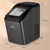 thumbnail of Partytime Eiswürfelmaschine Klareis 15kg/24h Edelstahl Schwarz-Metallic