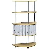 thumbnail of Ordner-Halbkreisregal, 4 Etagen, Ø810mm, buche