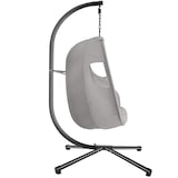 thumbnail of tectake Cadeira suspensa Anika com suporte e almofada 160kg - Cinzento Claro