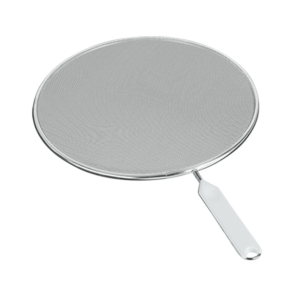 Couvercle anti - projection 26cm -  Argent / Métallique Rond Acier Inoxydable (inox  Metaltex 26.30x0.70 cm