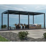 thumbnail of Pergola bioclimatica in alluminio 7,8X4 Antracite - TONY