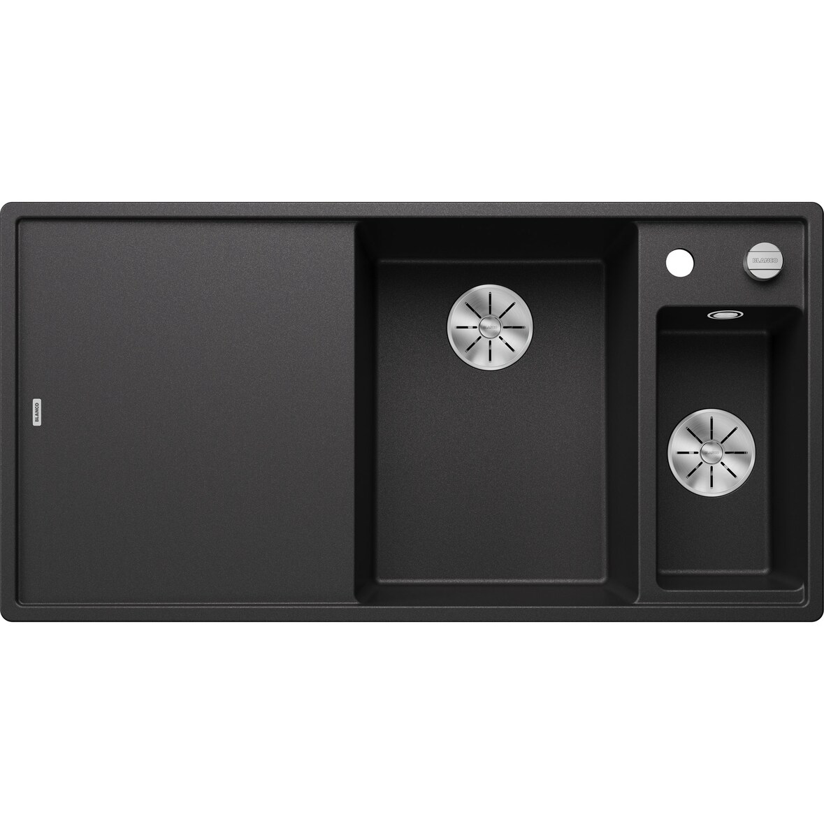 BLANCO AXIA III 6 S Einbauspüle, SILGRANIT, Anthrazit, Becken Rechts, Excenter