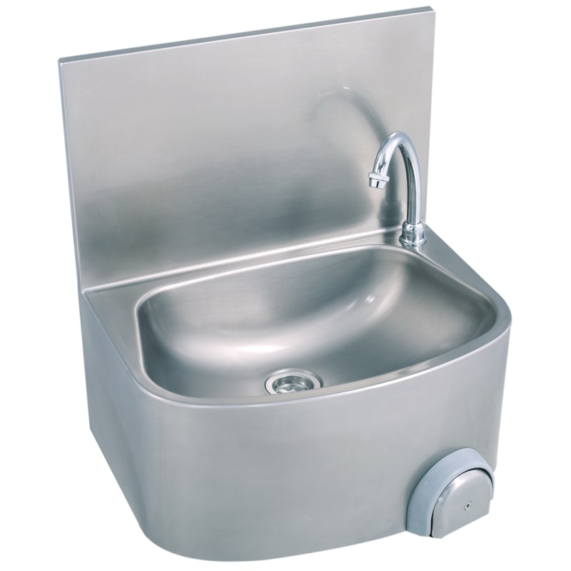 Handwaschbecken halbrunde Form BxTxH 48x35x52cm