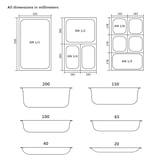 thumbnail of Deksel voor GN 1/1-containers 2 st. Roestvrij staal