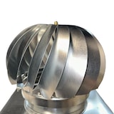 thumbnail of Fumaiolo comignolo girevole quadrato e rettangolare zincato - Base quadrata 22x22 cm