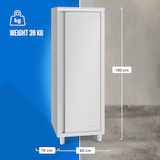 thumbnail of Royal Catering - Royal Catering Armoire INOX Cuisine Professionnelle 60 x 70 x 180 cm, capacité 400 kg, étagères réglables, Porte avec charnières