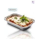 thumbnail of Alu-Schale, Menüschale, 940ml, ungeteilt, rechteckig, 500 Stk, 21,8 x 11,3 x 5,4 cm