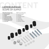 thumbnail of LuxeBath Elektro Badheizkörper Iron EM 500x1200 mm Schwarz matt, Heizstab 900W, einfacher Thermostat