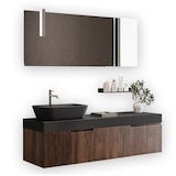 thumbnail of AQA Design Composizione da bagno in MDF 7 pezzi VENERE rovere rio cm. L.160 P.45 H.190 MPVE56-ANT-RR