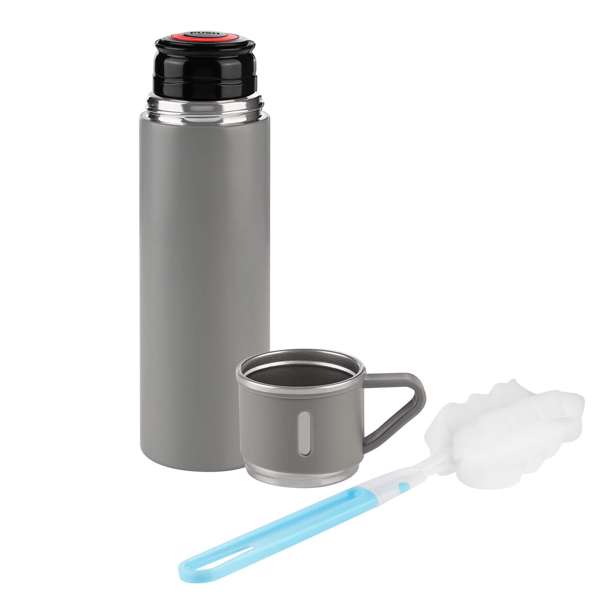 Isoflasche 450 ml, grau, matt