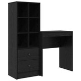 thumbnail of vidaXL Schreibtisch mit Schubladen 2 pcs Schwarz Eichen-Optik