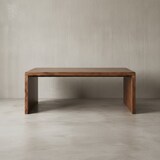 thumbnail of Schreibtisch BOHA Massiv-Holz Sheesham Computertisch 200 cm breit Echtholz Design Ablage Büro-Tisch