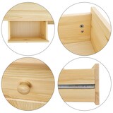 thumbnail of 90.50-25 Highboard Kommode Anrichte Kiefer Sideboard natur 3 Schubladen, 3 Türen