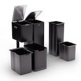 thumbnail of Tiyo 3-in-1 Mülleimer 60 L entnehmbare Eimer Soft-Close Schwarz