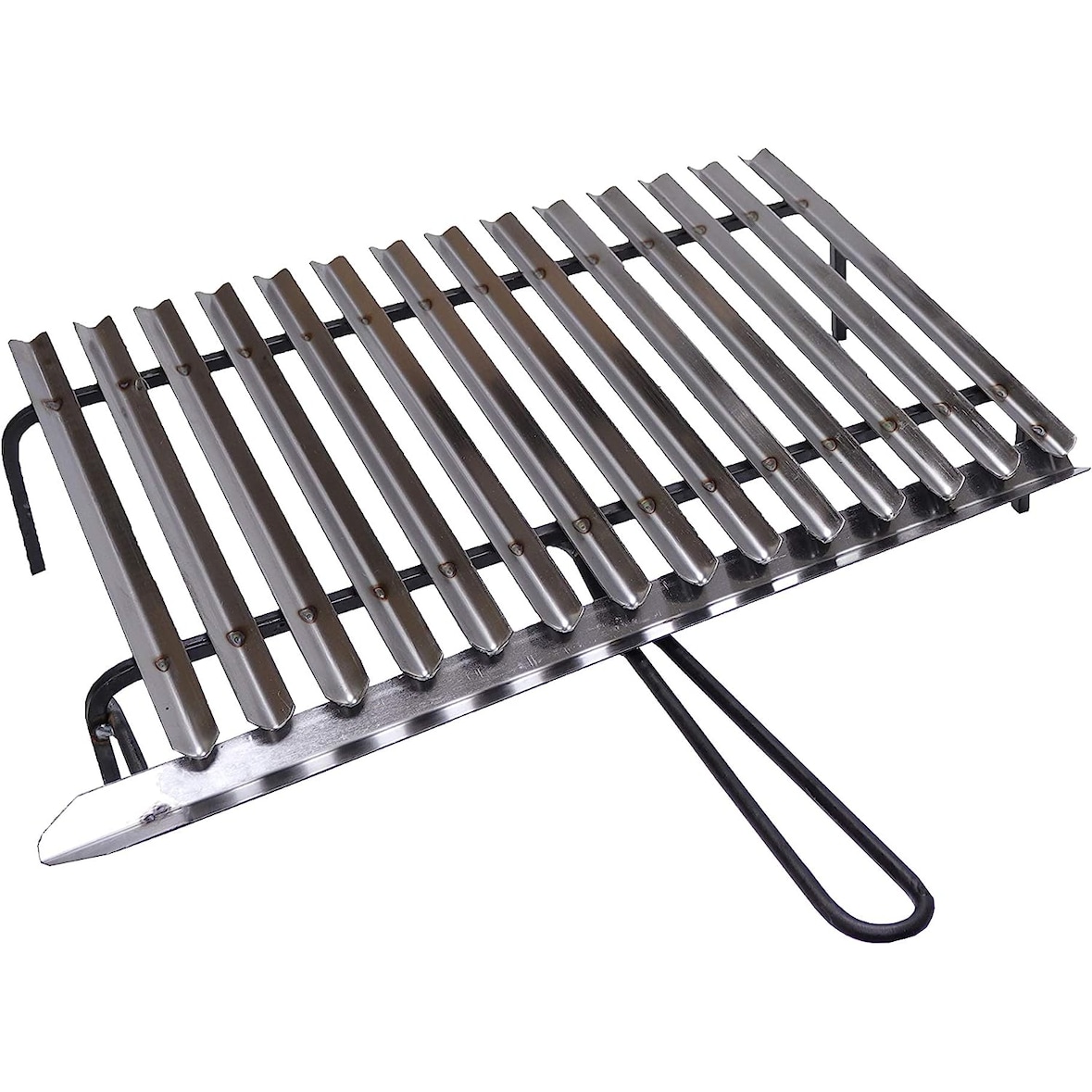 Graticola griglia acciaio inox per barbecue cm 50x35