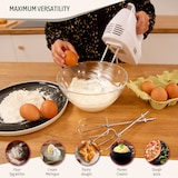 thumbnail of Briebe Elegance Handmixer Handrührgerät Konditorei-Spezial 5 Geschwindigkeiten + Turbo, HM1174WHT, Weiß