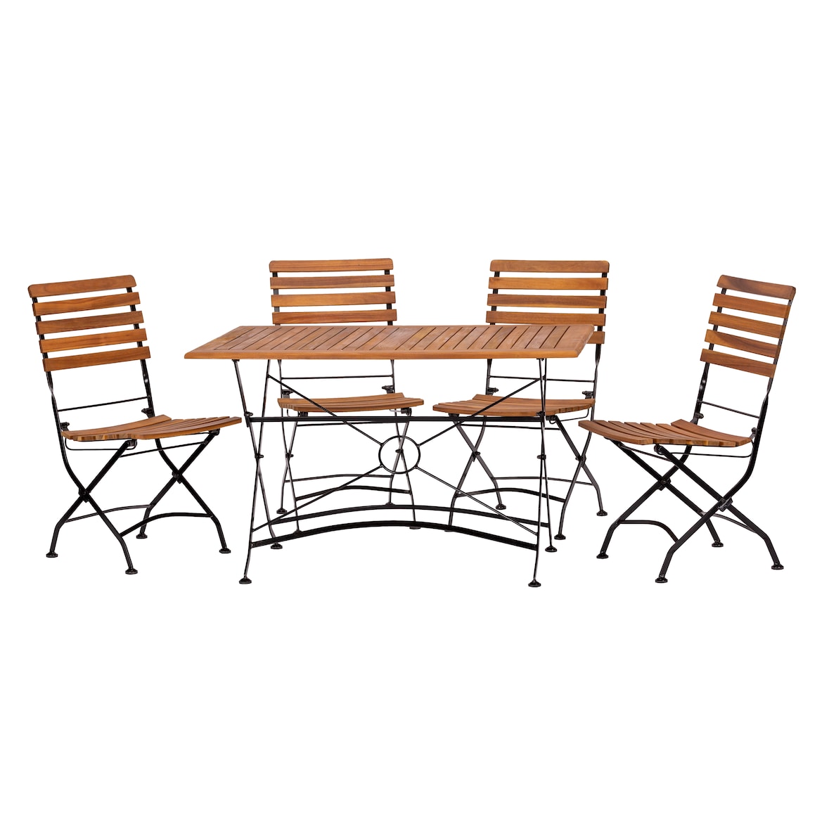 Tischgruppe 4x 57433 Lindau Klappstuhl 1x 57436 Lindau Tisch 120x80cm