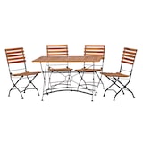 thumbnail of Tischgruppe 4x 57433 Lindau Klappstuhl 1x 57436 Lindau Tisch 120x80cm