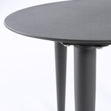 thumbnail of Mesa Auxiliar de Exterior Redonda, Diámetro: 50 cm, Altura: 45 cm, Aluminio Color Gris