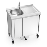 thumbnail of FRICOSMOS-Évier autonome avec cuve et égouttoir droit 800x500x850 mm