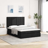 thumbnail of vidaXL Ottoman-Bett mit Matratze & LEDs Schwarz 140x200 cm Stoff