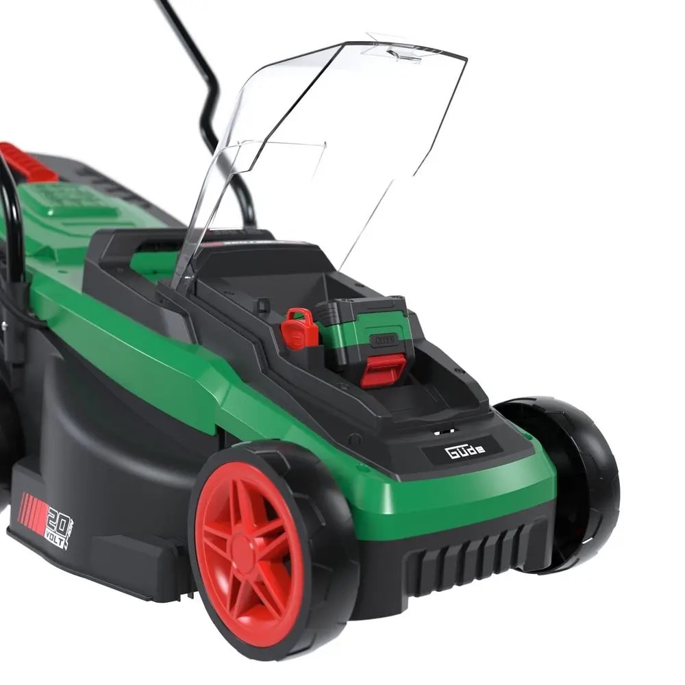 Güde Akku Rasenmäher 320/20-4 20V 4 Ah Akku 32 cm Schnittbreite mit Fangkorb Akkupack und Ladegerät 95850