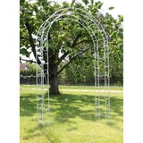 thumbnail of DanDiBo Rosenbogen Verzinkt Breite 140 cm Rundbogen Feuerverzinkt Wetterfest Massiv Volleisen Rankhilfe