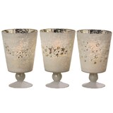 thumbnail of Windlicht Winterland Sternemotiv Glas H 23 cm Stückpreis