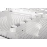 thumbnail of Vitrina refrigerada con 2 puertas, 2 estantes, plástico/cristal, 67,5 x 68,2 x 45 cm, refrigeración por aire, 100L, blanca, Polar CC666