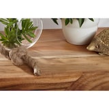 thumbnail of Beistelltisch MUMBAI Massivholz Akazie E Cube 60 cm hoch Wohnzimmer-Tisch Design braun Landhaus-Stil