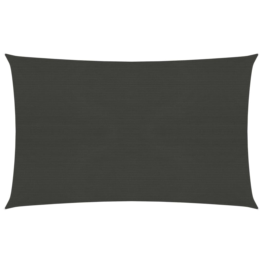 vidaXL Sonnensegel 160 g/m² Anthrazit 3x4 m HDPE