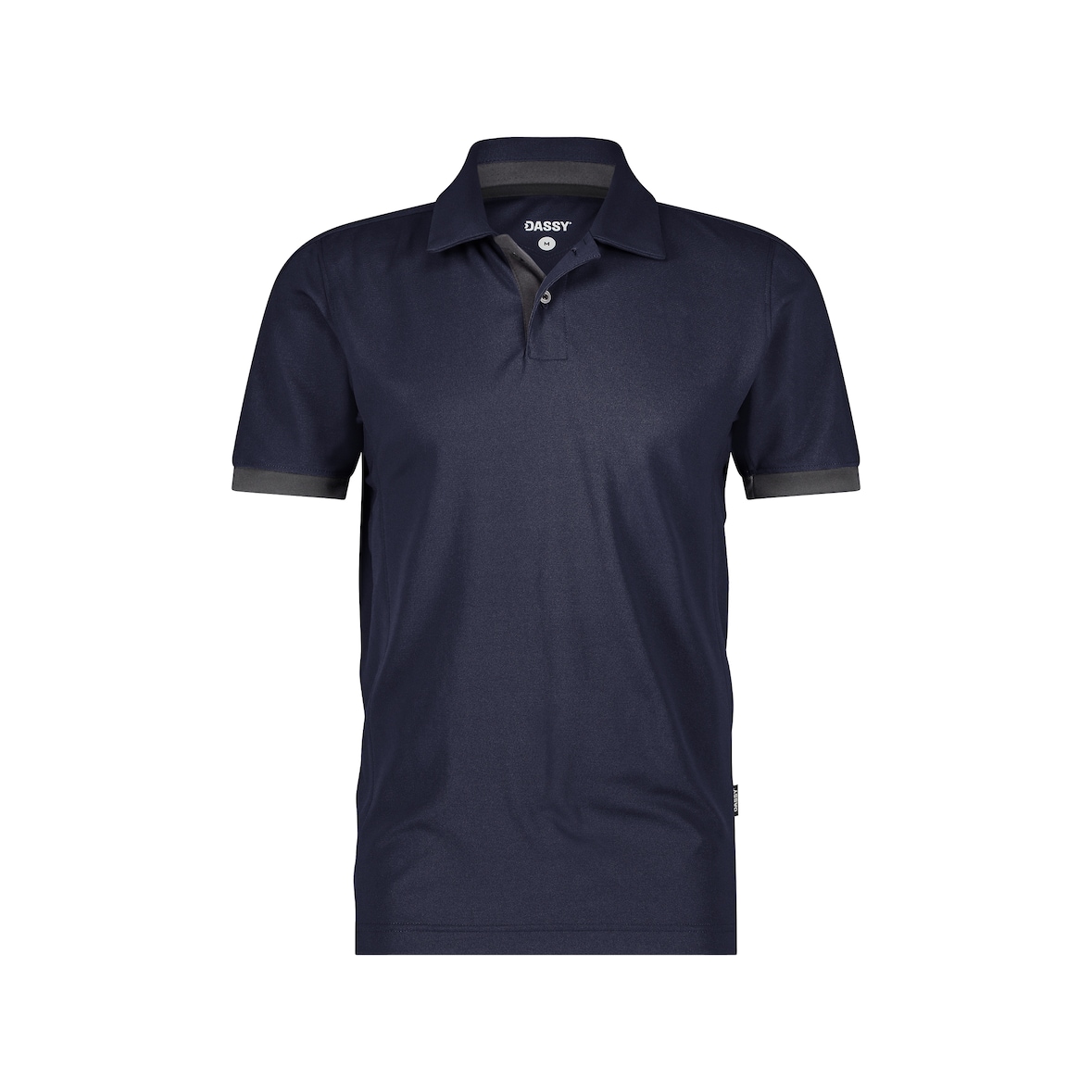DASSY® Traxion Next Poloshirt, D-FX Flex, UV-Schutz UPF 50+, Mesheinsätze, 50% recyc. PES, Art. 710079 nachtblau/anthrazitgrau 4XL