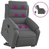 thumbnail of vidaXL Elektrischer Massagesessel mit Aufstehhilfe Dunkelgrau Stoff