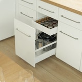 thumbnail of Schubladensystem Weiß Unterflurführungen Soft Close Schubkasten-Set 300mm 168mm