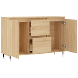 thumbnail of Helloshop26 - Buffet Sideboard Kommode Kleiderschrank Aufbewahrungsmöbel Organizer Küche Wohnzimmer Sonoma-Eiche 104 x 35 x 70 cm 02_0031486