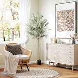 thumbnail of HOMCOM olivo artificial 180 cm planta artificial decorativa grande árbol artificial de interior con 40 aceitunas decoración para hogar oficina verde