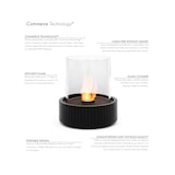 thumbnail of Planika - Lareira de mesa Lotus Biofireplace portátil a bioetanol com tecnologia Commerce, vidro cilíndrico