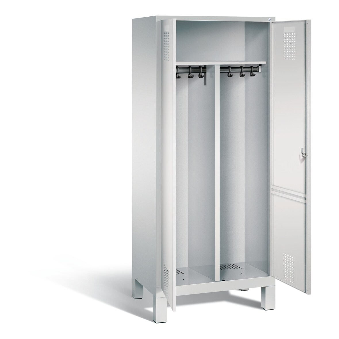 C+P Schwarz-Weiss-Spind Evolo, H1850xB810xT500mm