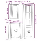 thumbnail of vidaXL 3-delige Badkamermeubelset massief grenenhout