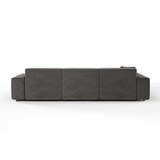 thumbnail of KAWOLA Sofa RANI Ecksofa Cord grau Recamiere links