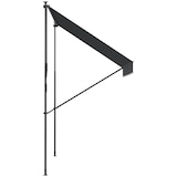 thumbnail of Outsunny toldo manual retráctil 200x175x210-310cm toldo ajustable con manivela protección solar UV40+ prueba de aiento para balcón jardín terraza gris