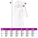 thumbnail of vidaXL Bademantel ohne Kapuze Weiß L Flanell